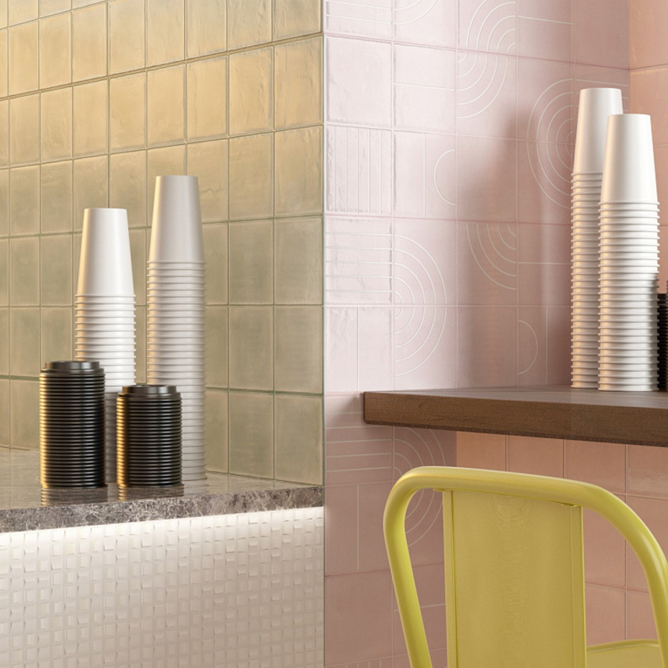 Свити розовый ОП 02 25х60 см керамическая плитка рельефная Gracia ceramica Sweety pink square 02 - 8шт 1.2м2